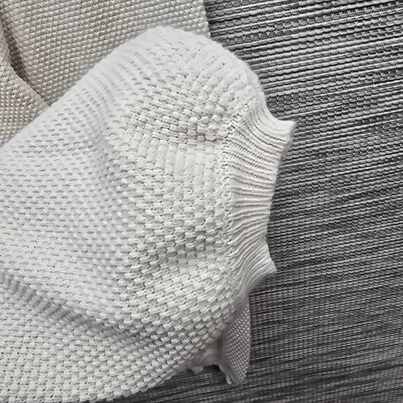 Sincerely Jules Knit Jogger Pants Womens Size Medium Ivory Athleisure Lounge - Picture 4 of 6